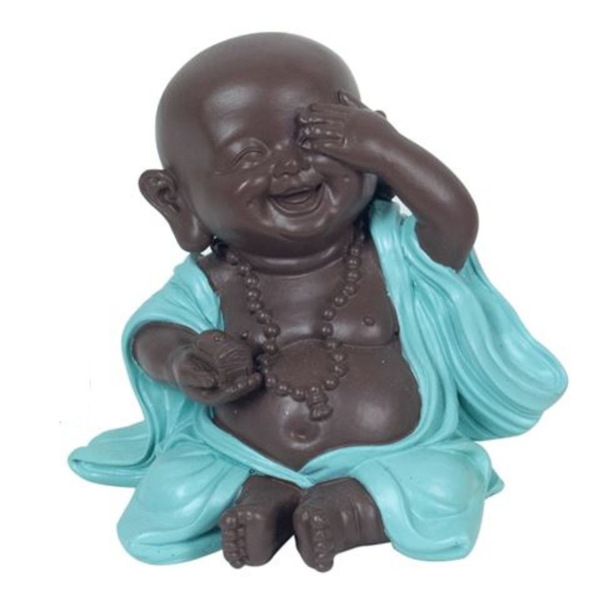 Statuette résine Bouddha de la Sagesse Batone Bleu