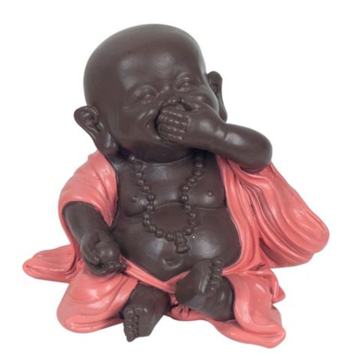 Statuette résine Bouddha de la Sagesse Batone Rose