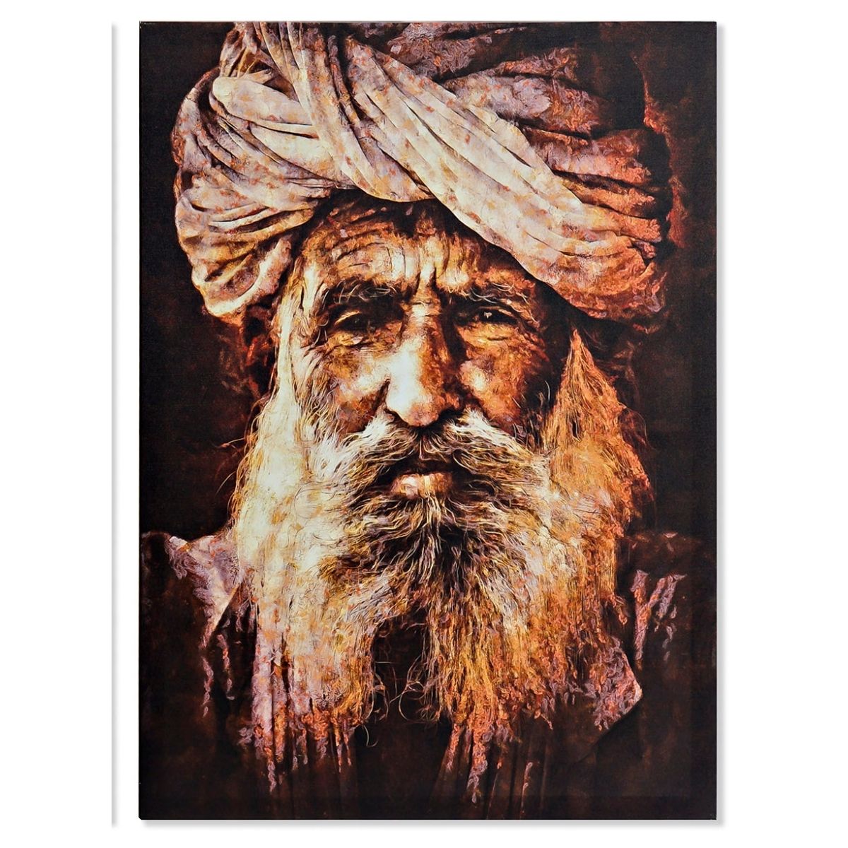 Tableau ethnique Homme Amritsar 70x50cm