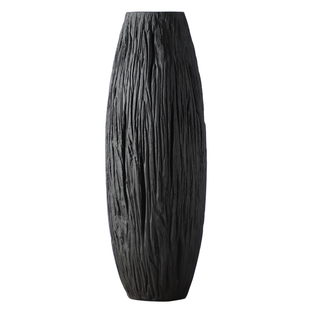 Vase ogive Noir Doulate H45cm