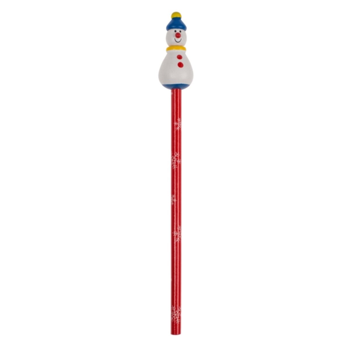 Crayon en bois Noël Galaka Bonhomme de Neige