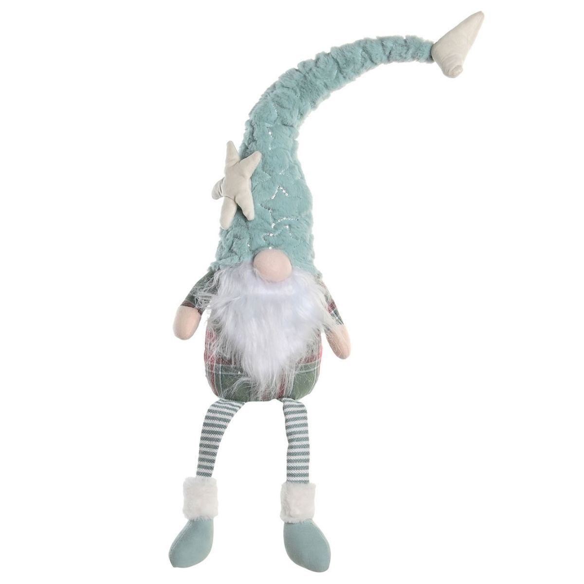Déco Noël Gnome tissu Clemens Vert H90cm