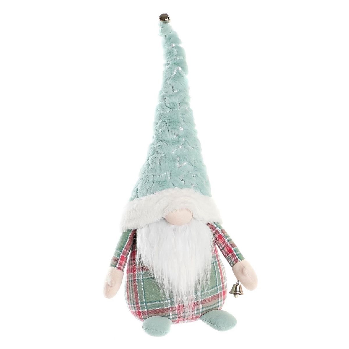 Déco Noël Gnome tissu Emmerich Vert H53cm