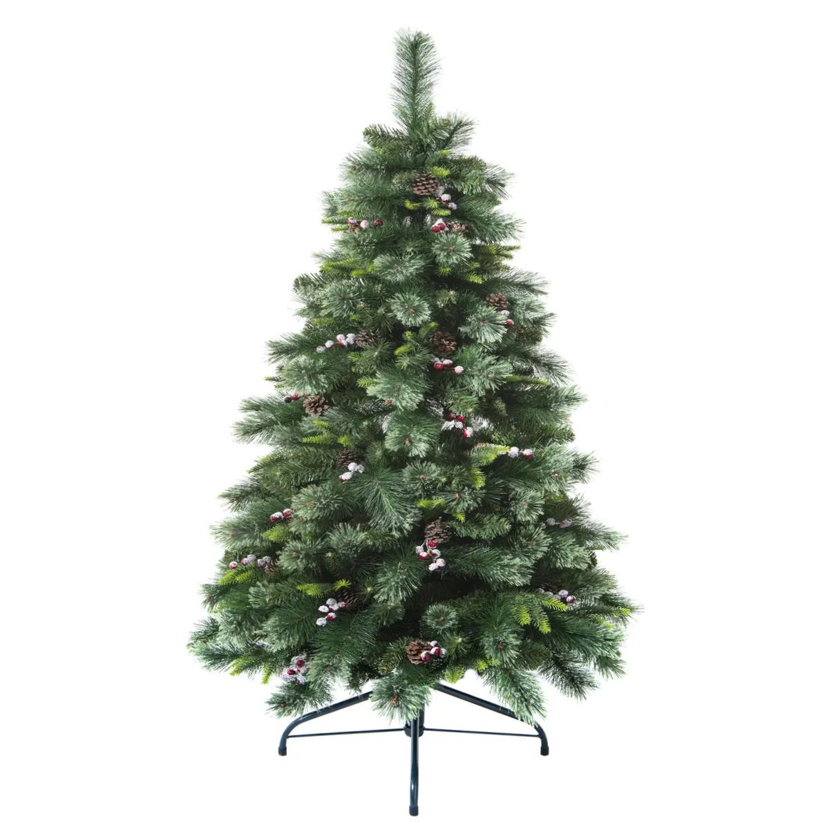 Déco Noël Sapin Artificiel Vert Valdez Baies H150cm