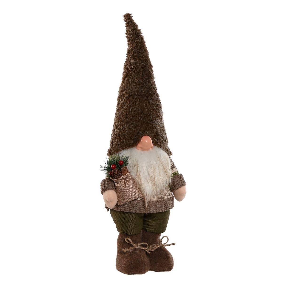 Figurine Gnome Clotusa Nature Marron et Vert H53cm