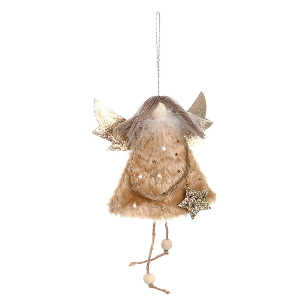 Suspension Noël Ange Mélisna Marron