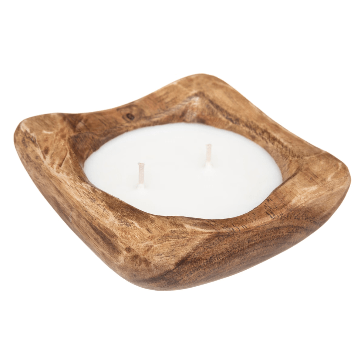 Bougie senteur Douceur de Lin Jalala bois de manguier carré