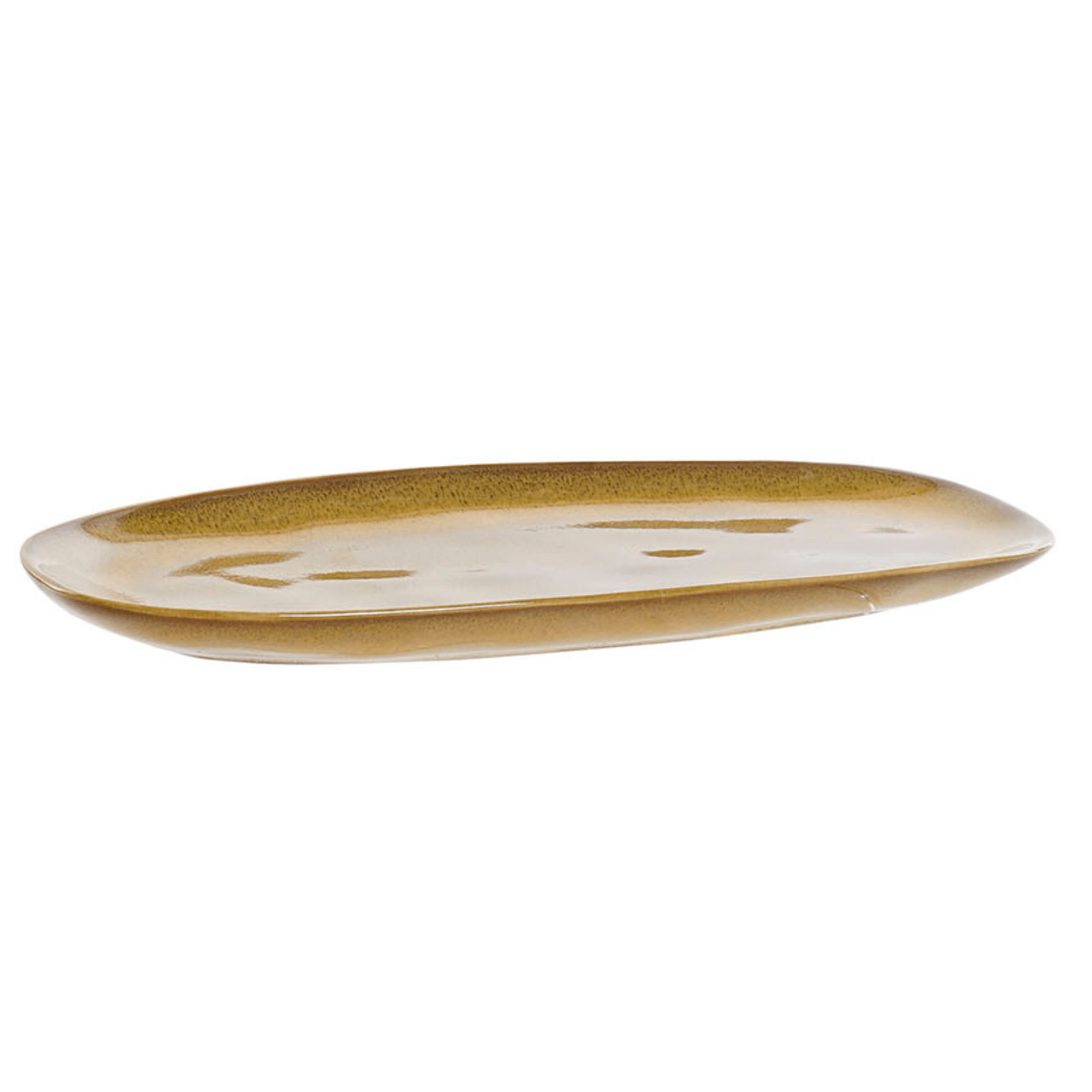 Plat en grès Vikopa MM Mousse 27x12cm