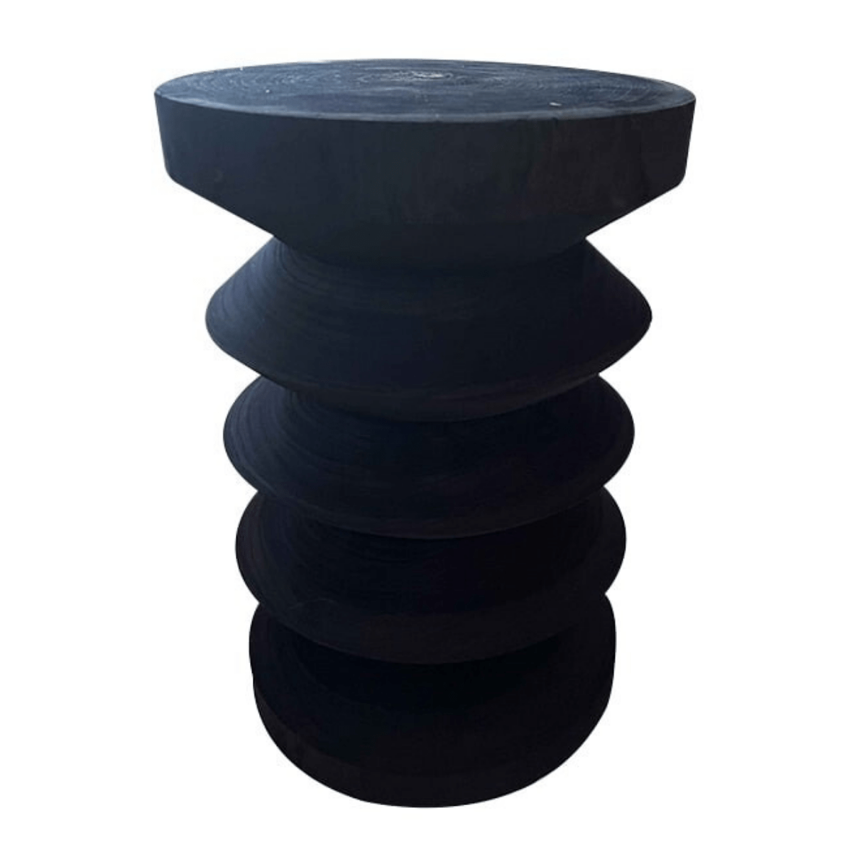 Table-Tabouret bois Lavigliu Noir H45cm