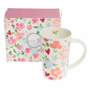 Coffret Mug XL céramique Fleurs Mimija