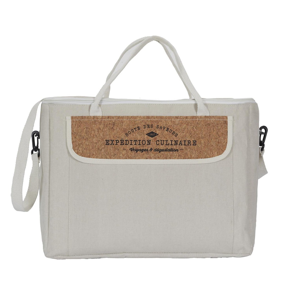 Sac Isotherme Navosa GM liège et Tissu Blanc 30L