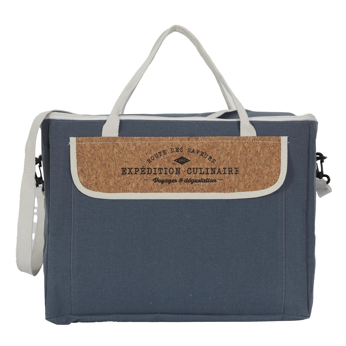 Sac Isotherme Navosa GM liège et Tissu Bleu 30L