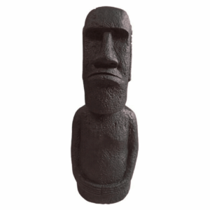 Statue résine Moai Noir Ile de Pâques H60cm