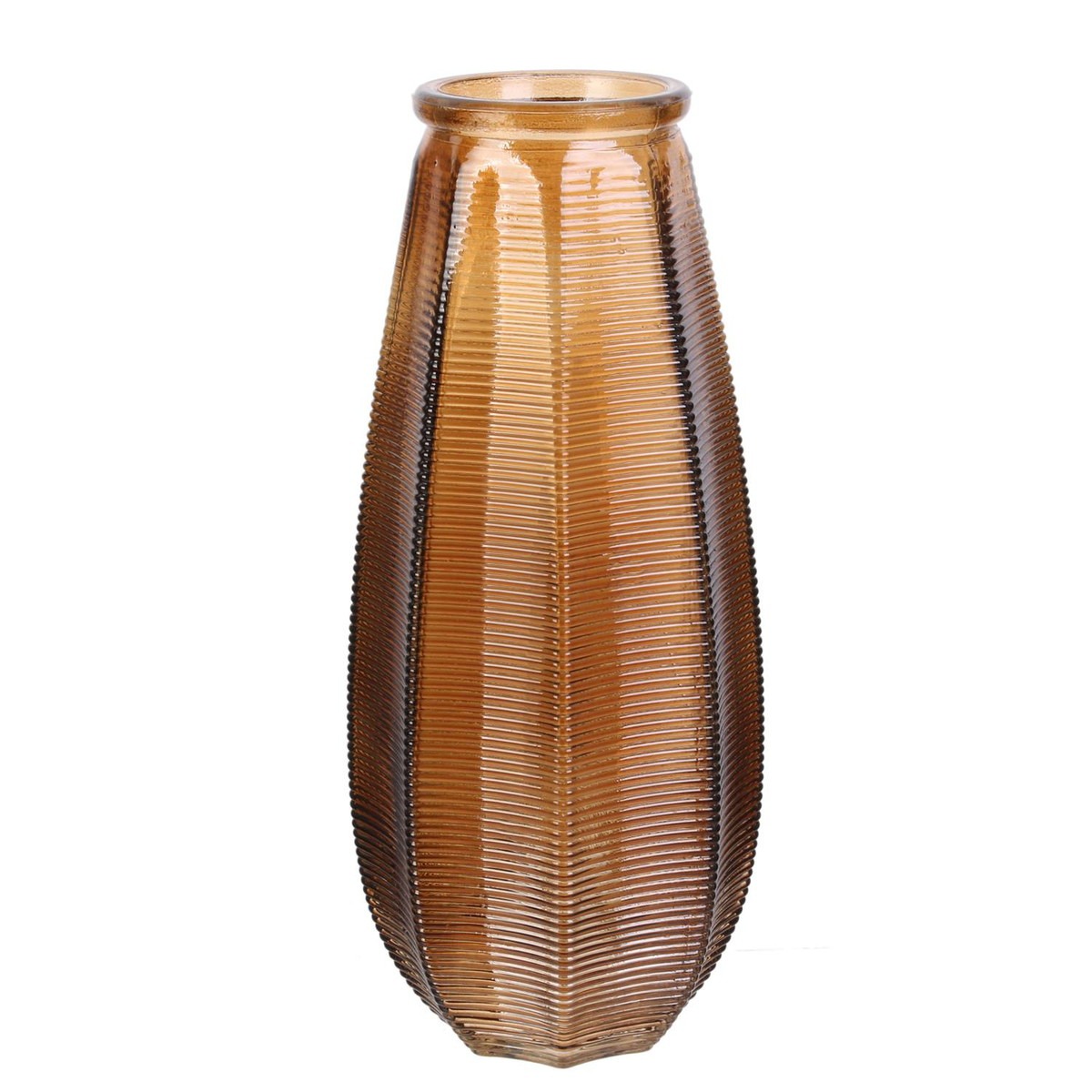 Vase verre Olturas Ambre H28 cm