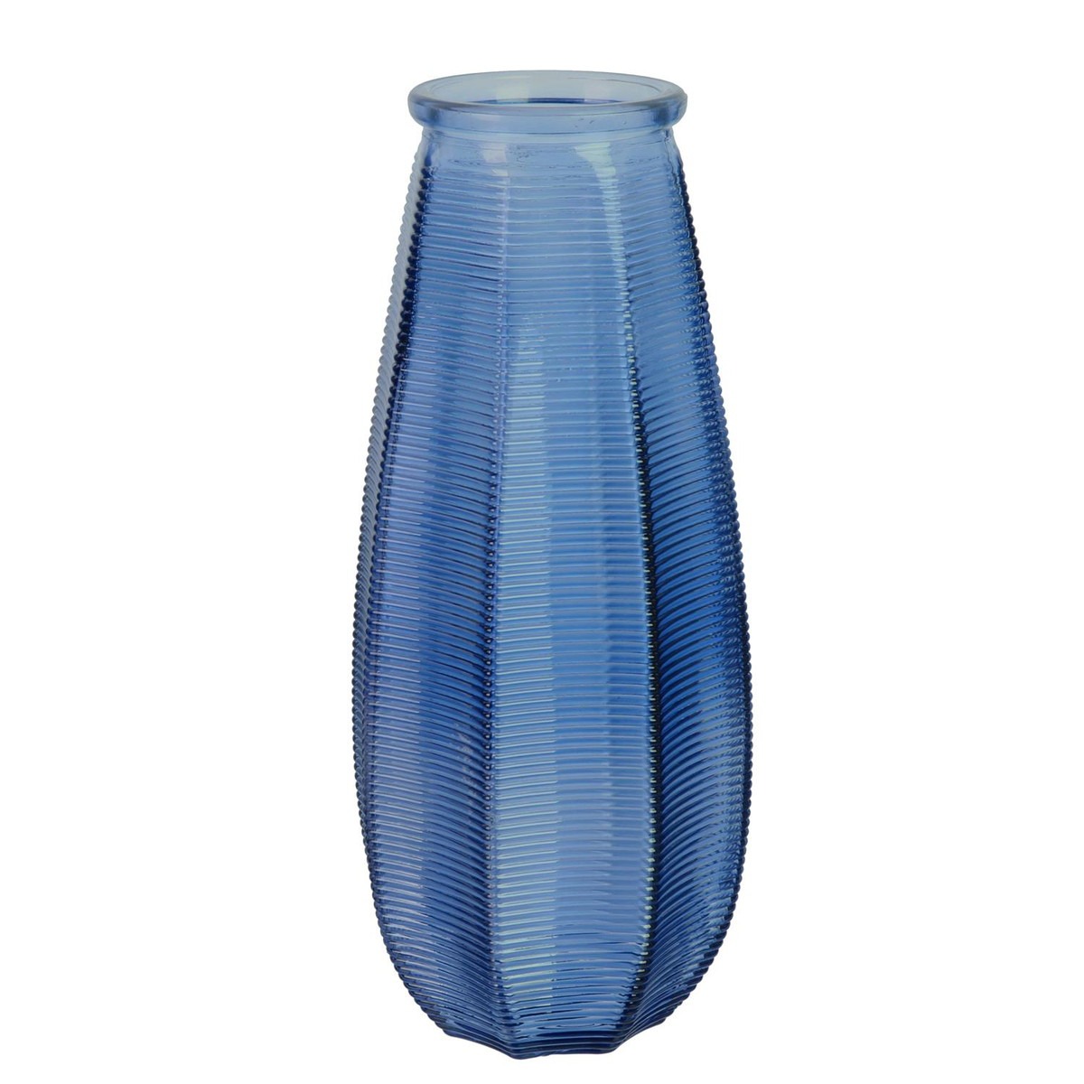 Vase verre Olturas Bleu H28 cm