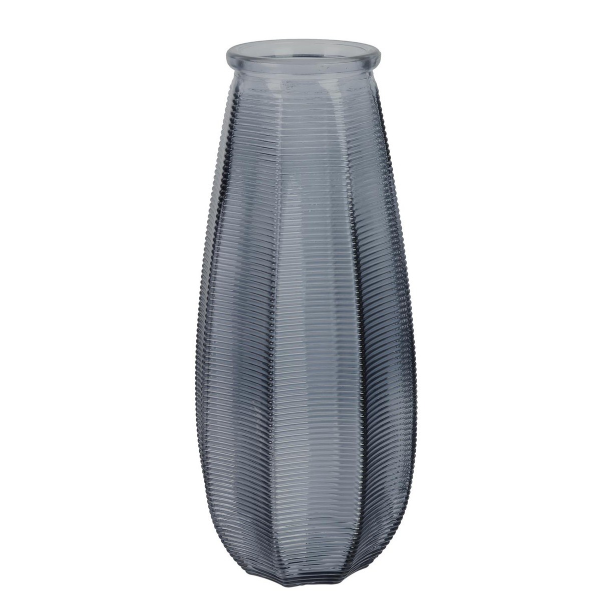 Vase verre Olturas Gris H28 cm