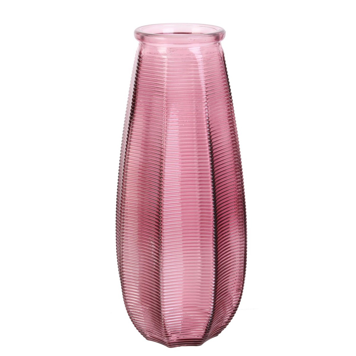 Vase verre Olturas Rose H28 cm