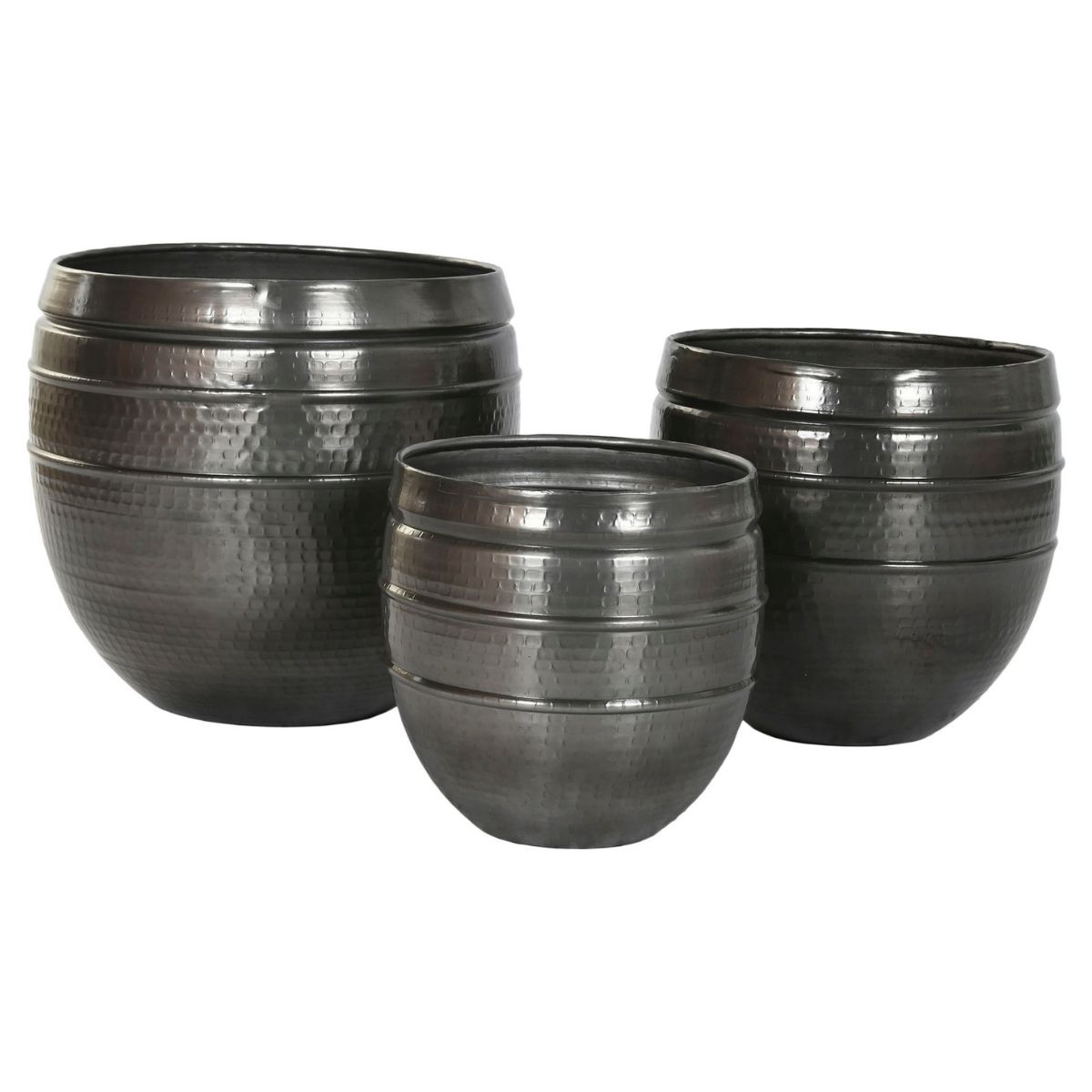 Cache-pot Aluminium Kritalis Gris