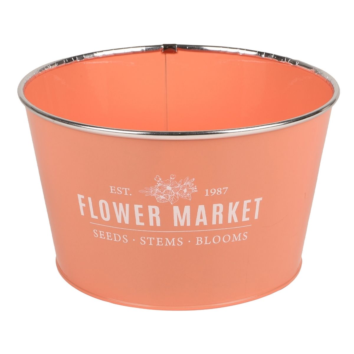 Cache-pot métal Valrisa Corail D21cm