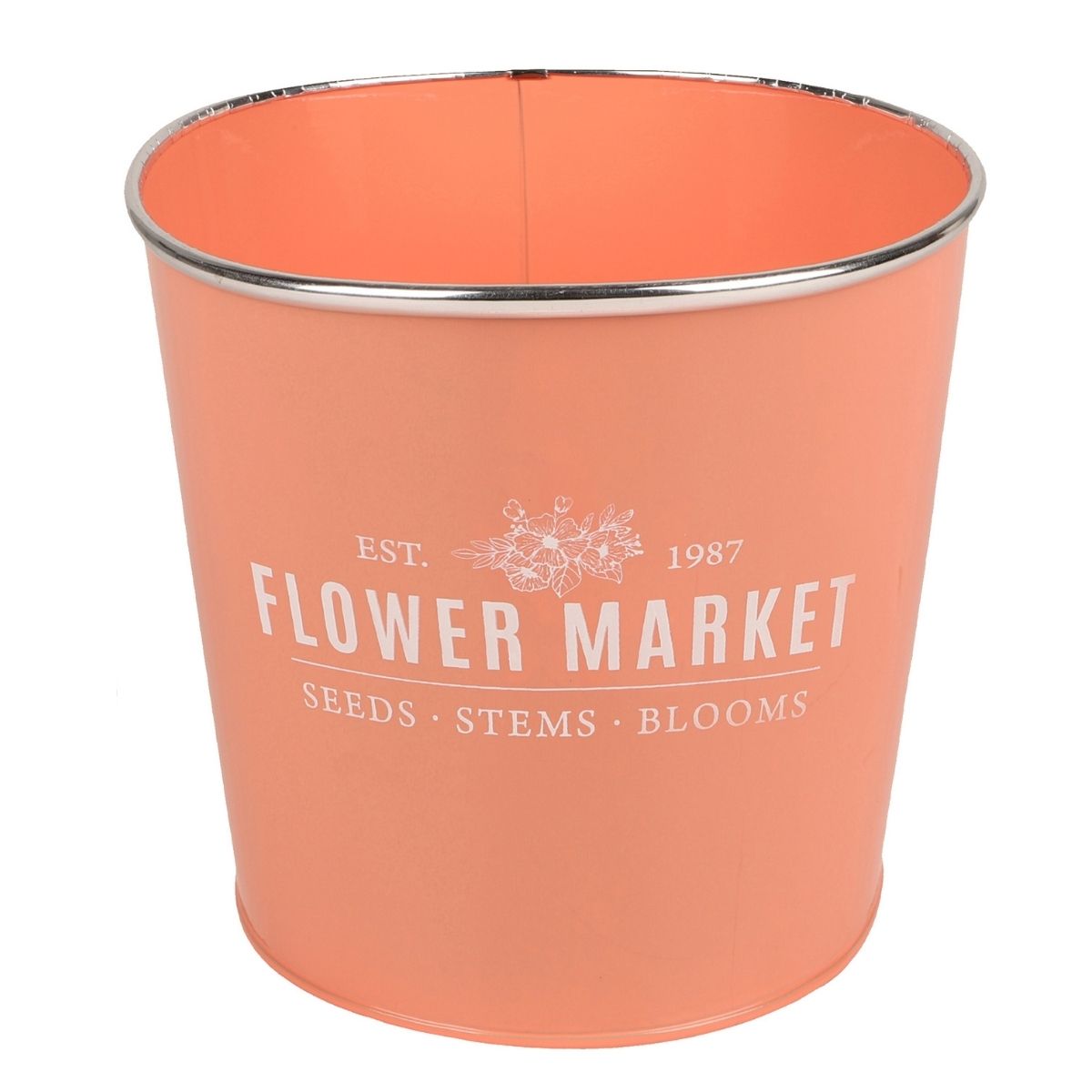 Cache-pot métal Valrisa Corail D22cm