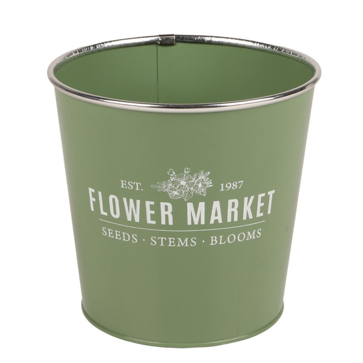 Cache-pot métal Valrisa Vert D16cm