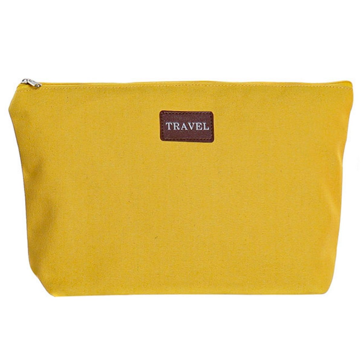 Pochette toile coton Binaos Jaune 33x20cm