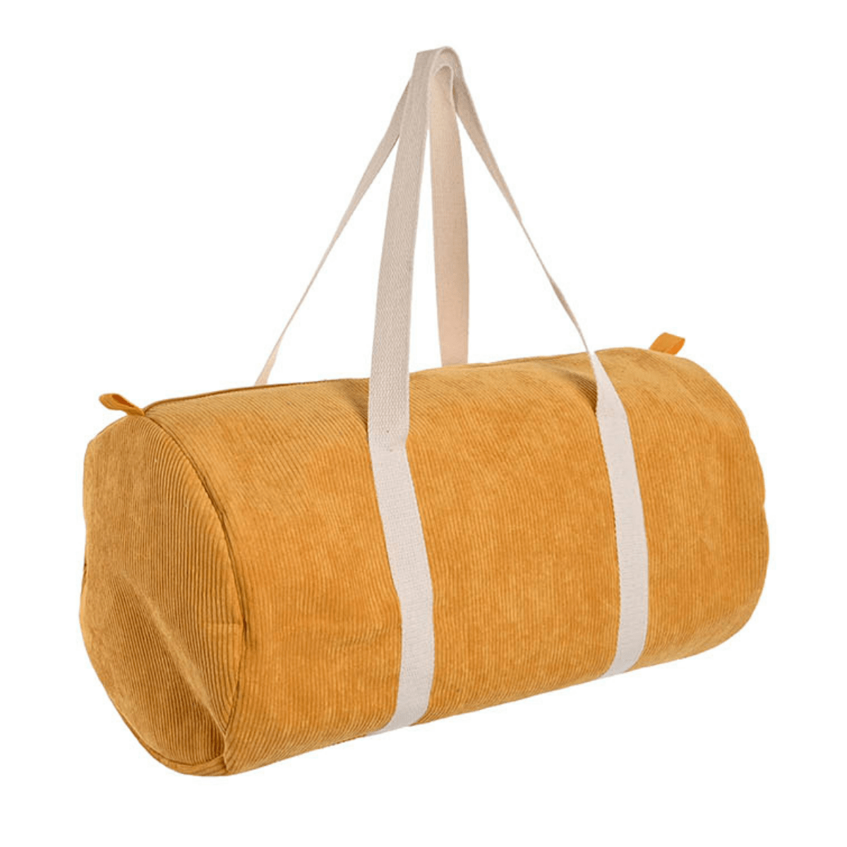 Sac bowling velours côtelé Valao Moutarde