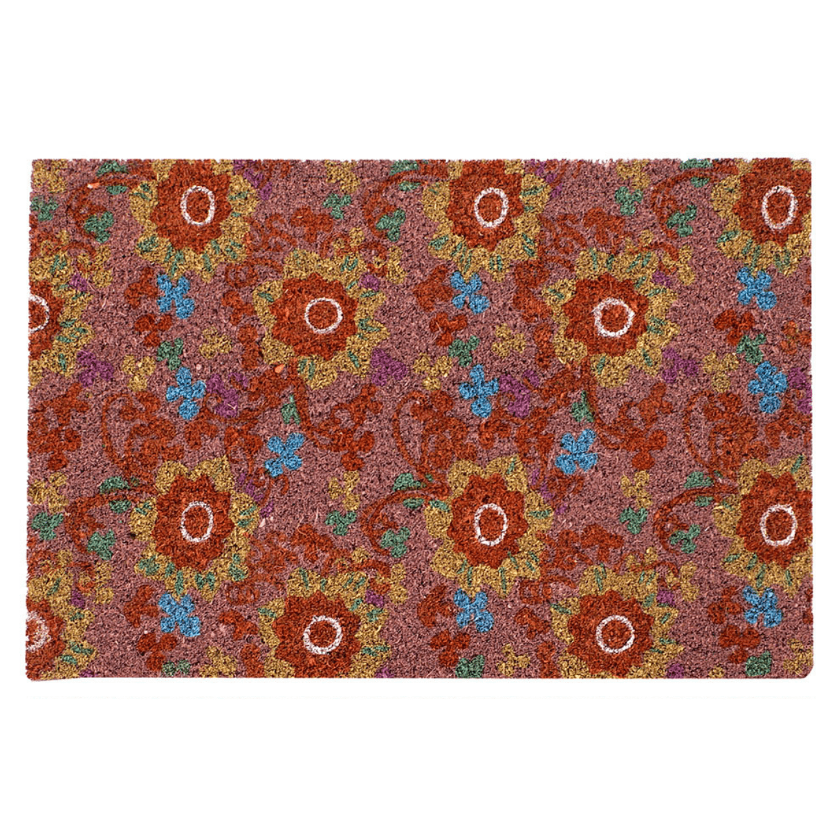 Paillasson Coco Fleurs Chimato 60x40cm
