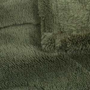 Plaid jacquard sherpa Nicastro Kaki 170x130cm