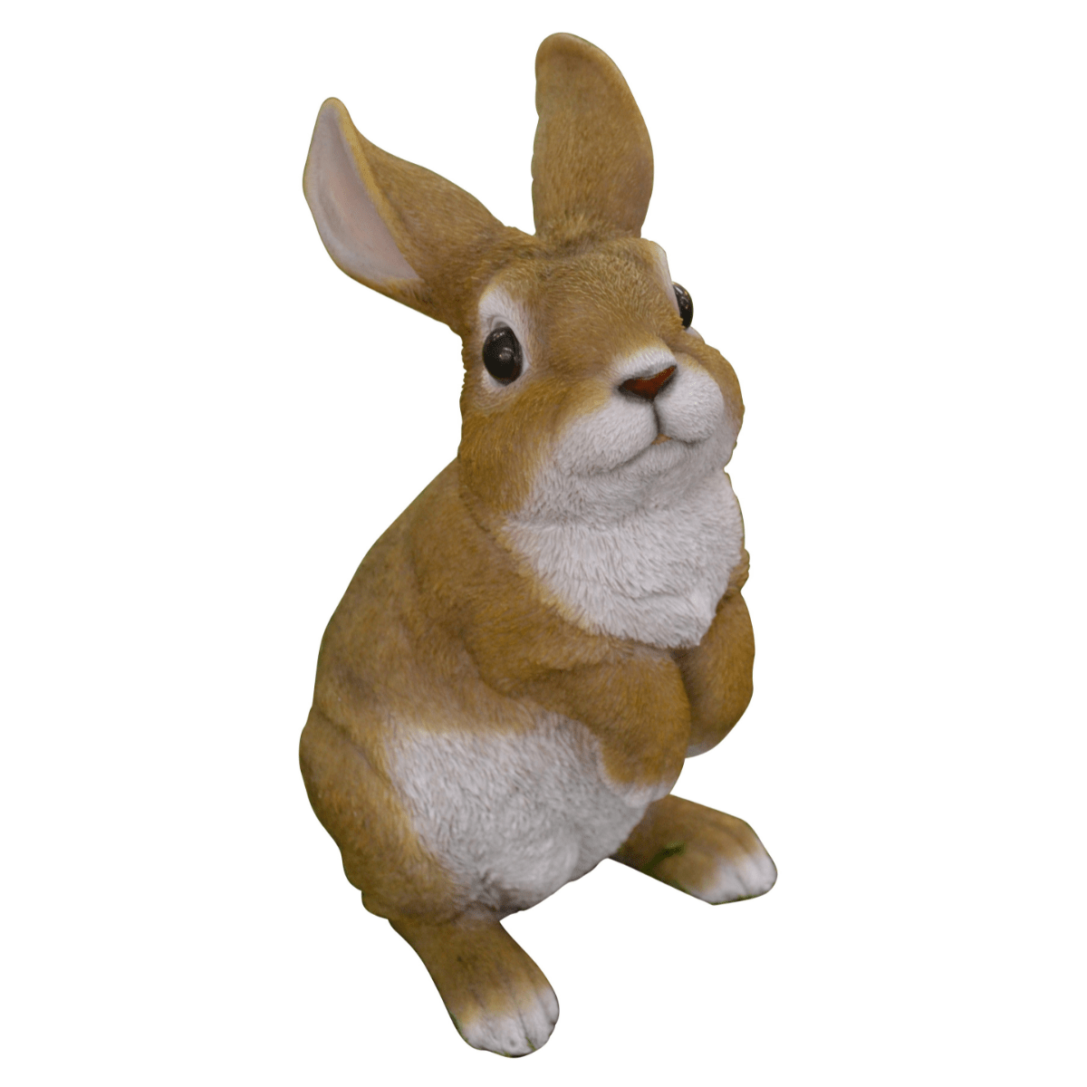 Statue résine Biscotta Lapin debout Marron MM Riviera