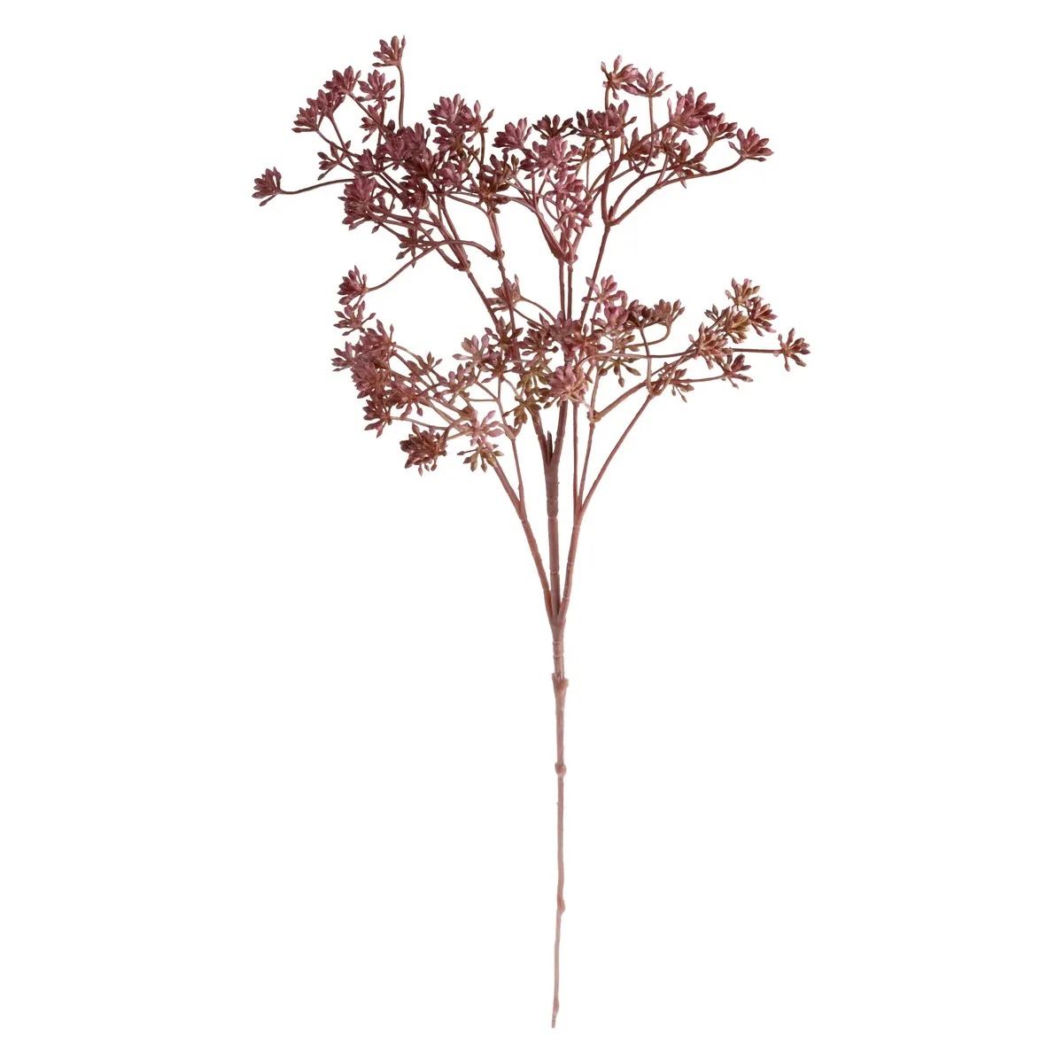 Tige Feuillage Artificiel Achillée Brontye Bordeaux H51cm