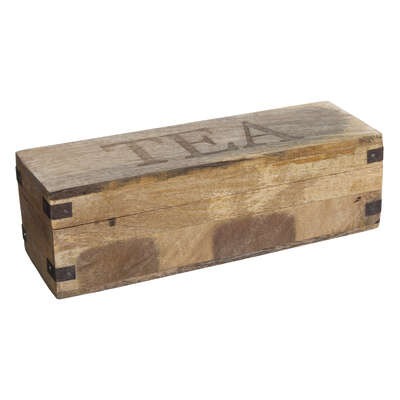 Boite à Thé bois manguier Malisa 4 compartiments