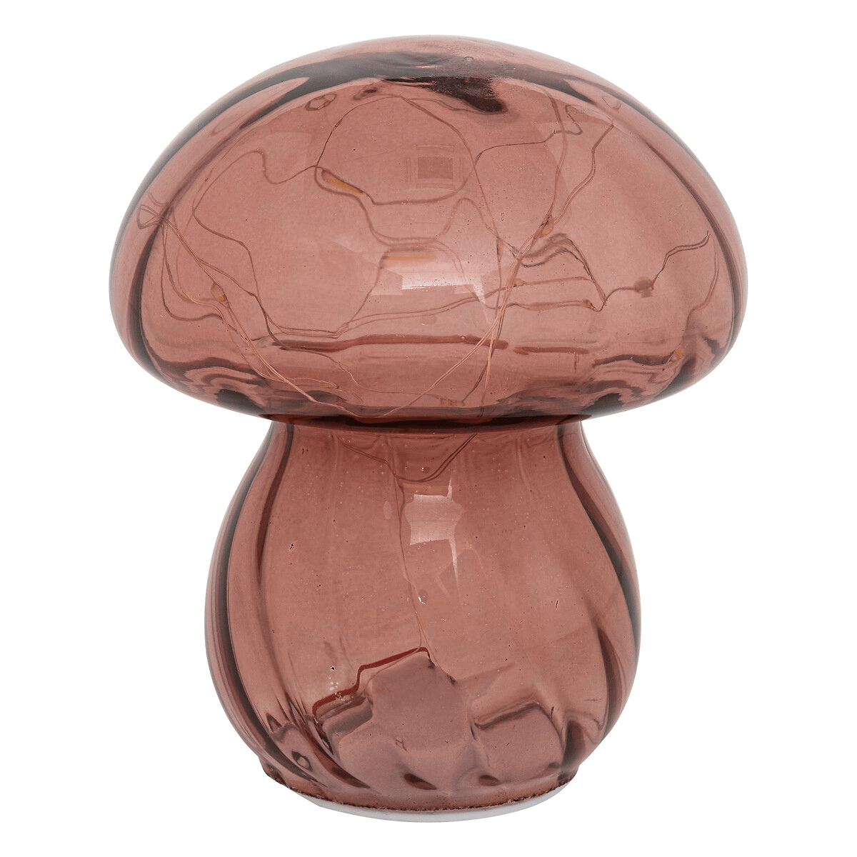 Lampe déco LED Champignon Poligak Vieux Rose