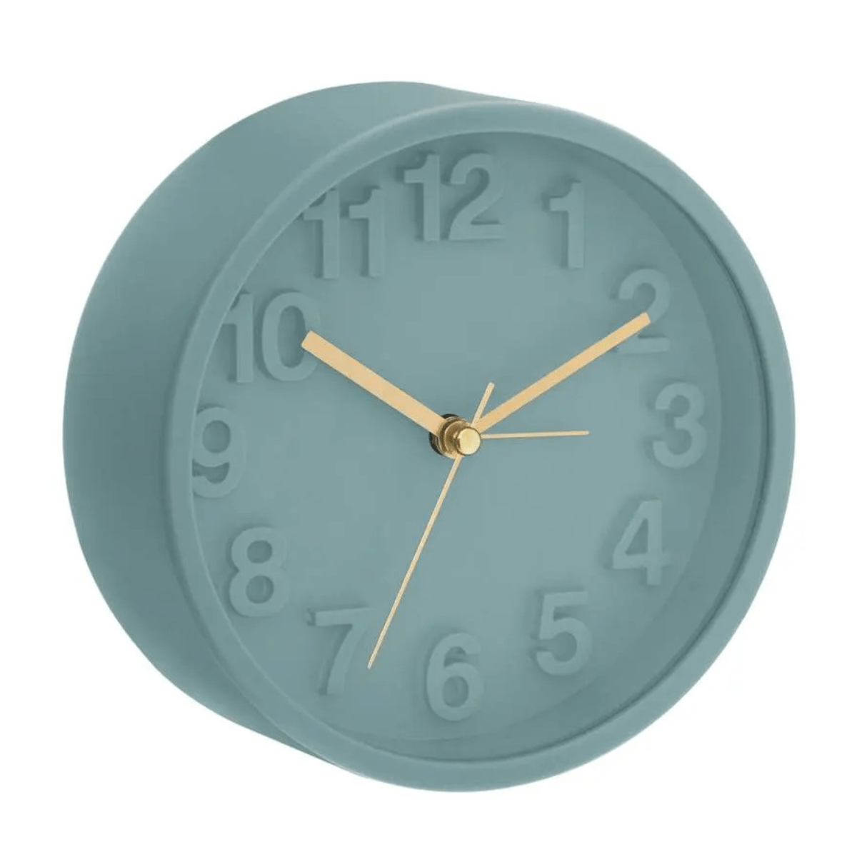 Réveil design Baclinos rond Bleu D13cm