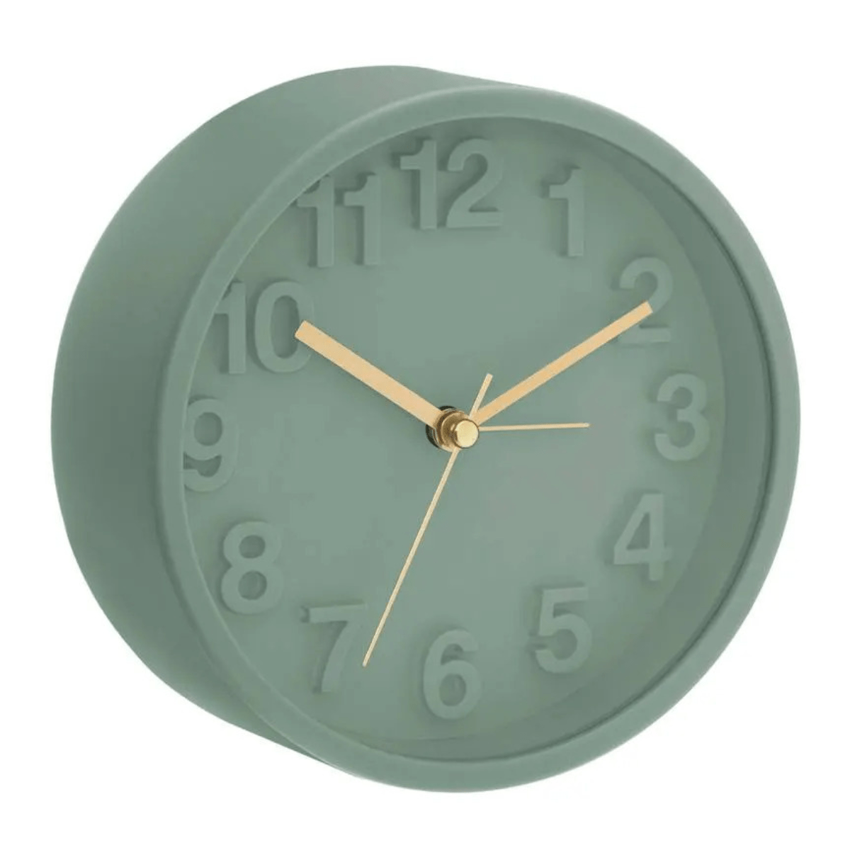 Réveil design Baclinos rond Vert D13cm