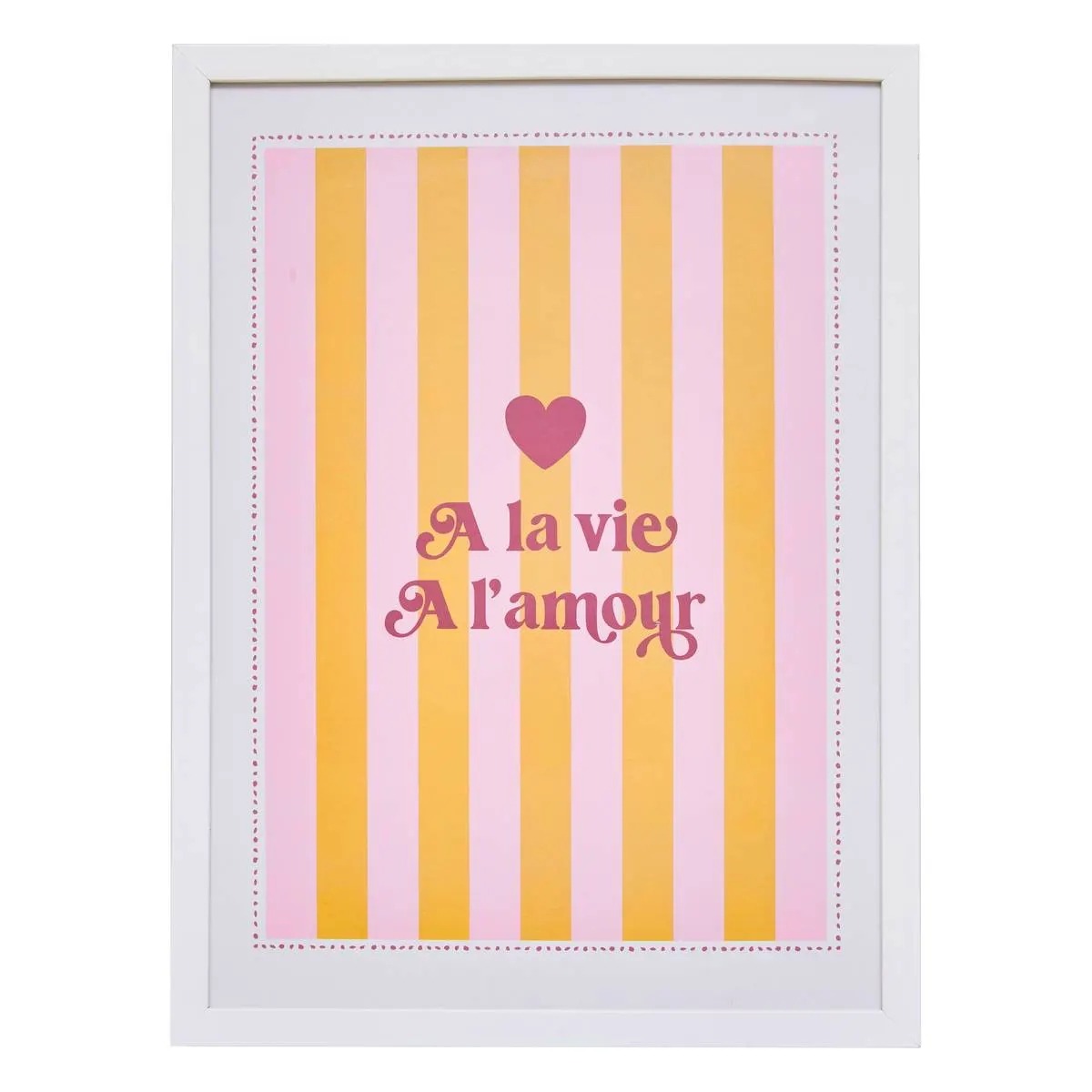 Affiche encadrée Roxy - A la vie A l'amour 40x30cm
