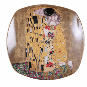Assiette porcelaine Baiser de Klimt D18cm