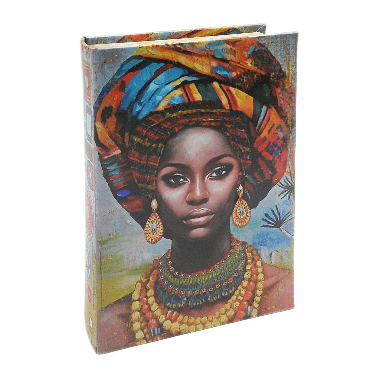 Boite Livre bois Awaya Femme ethnique