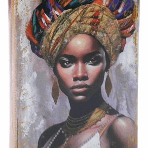 Boite Livre bois Chéckina Femme ethnique