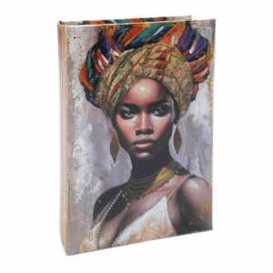 Boite Livre bois Chéckina Femme ethnique