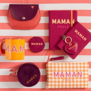 Boîte à Bijoux ronde Taunia – Maman Poule Violet