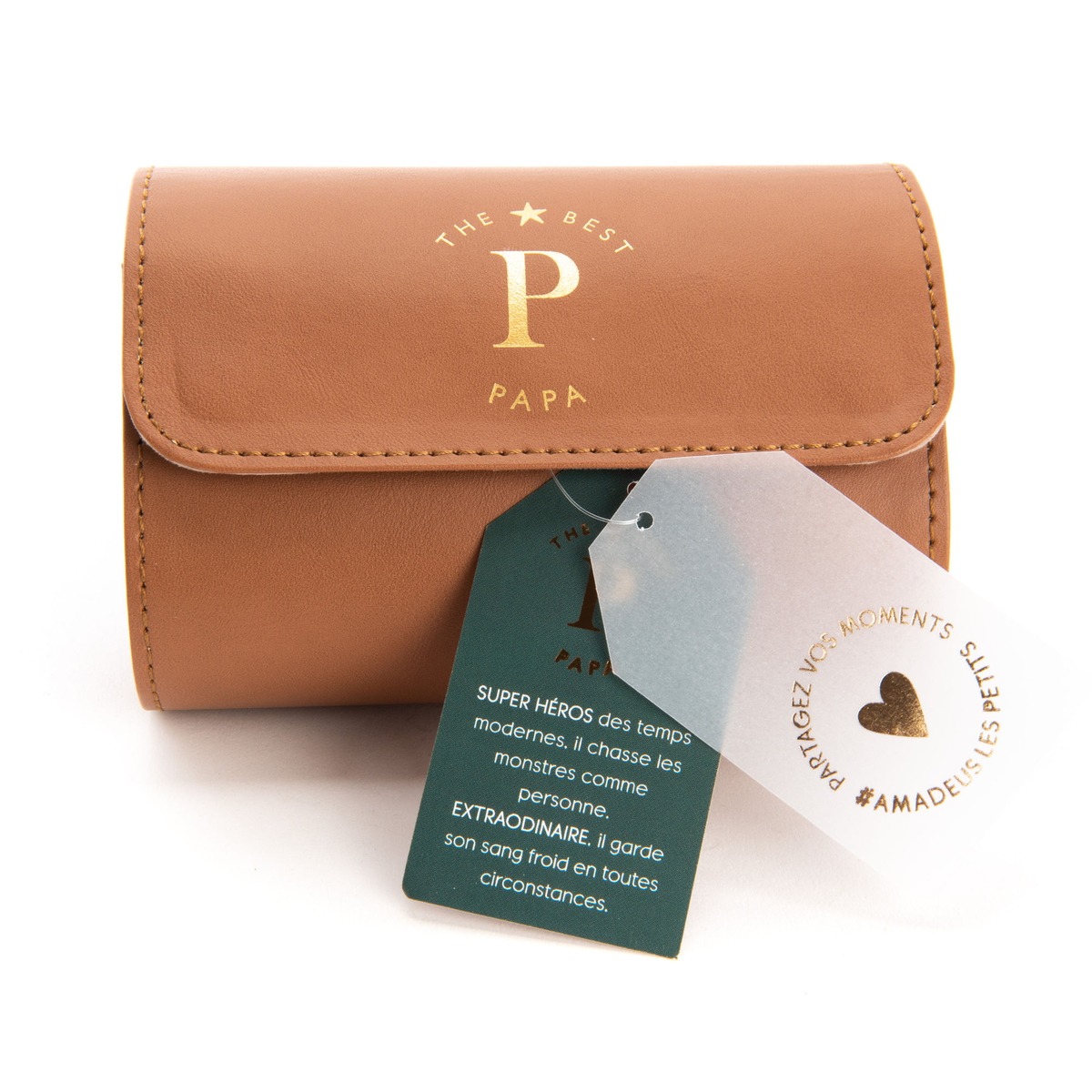 Boîte à montres similicuir Bonosa - The Best Papa Marron