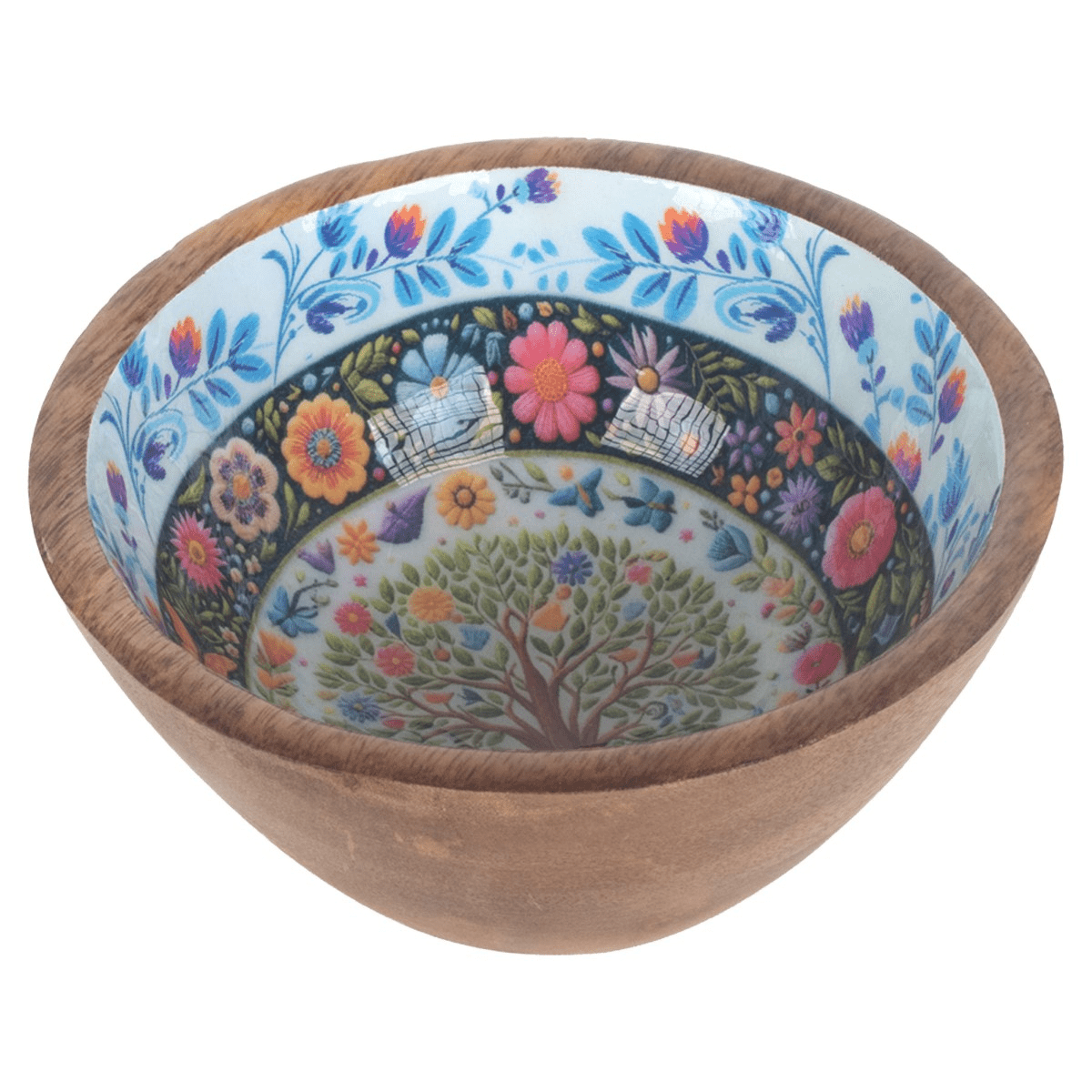 Bol bois manguier Bangli Arbre de vie D15cm