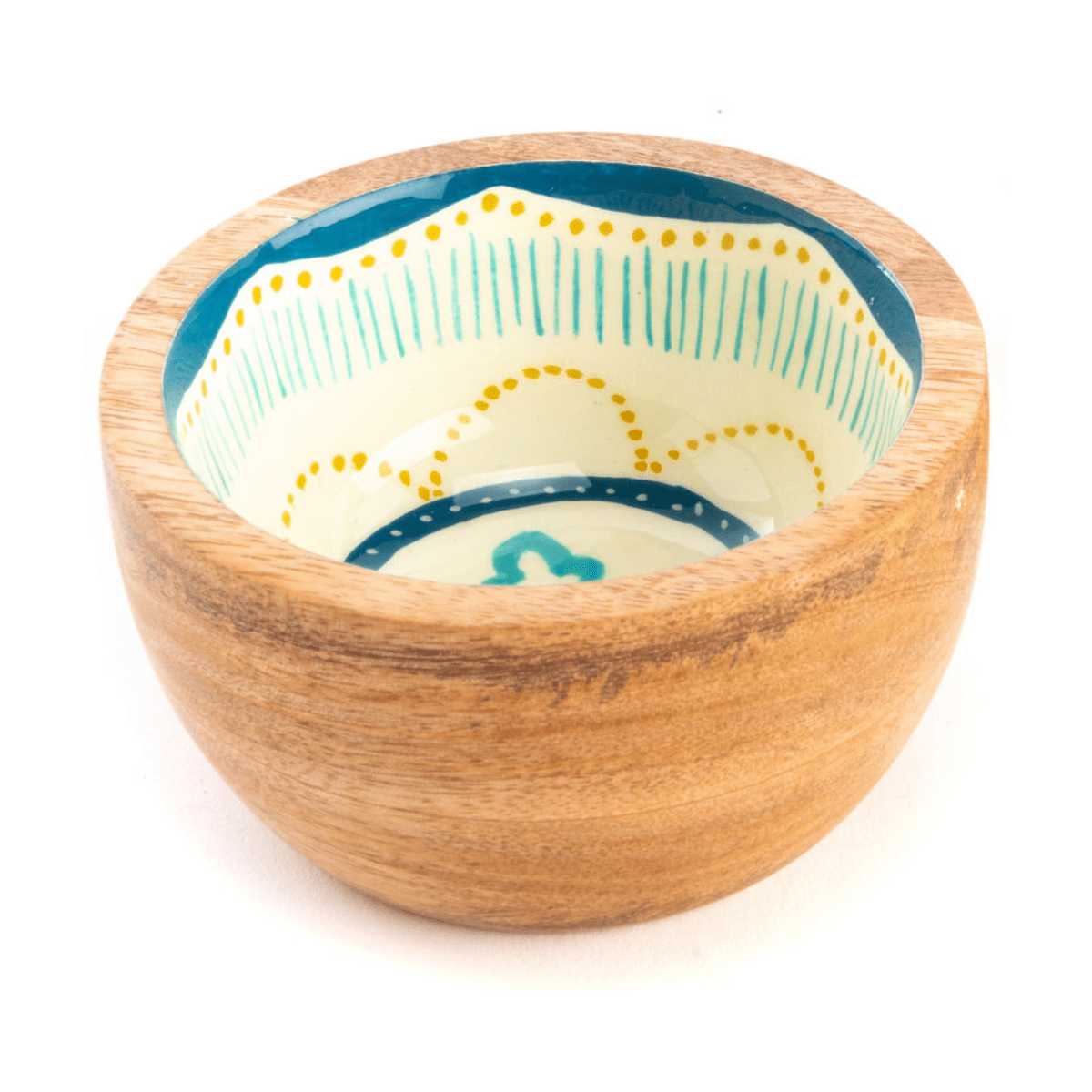 Bol manguier Mahdia Bleu et Jaune D10cm