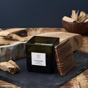 Bougie parfumée carrée Africa Noir – Nairobi