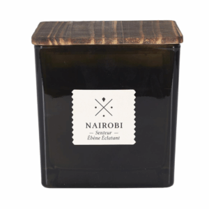 Bougie parfumée carrée Africa Noir – Nairobi