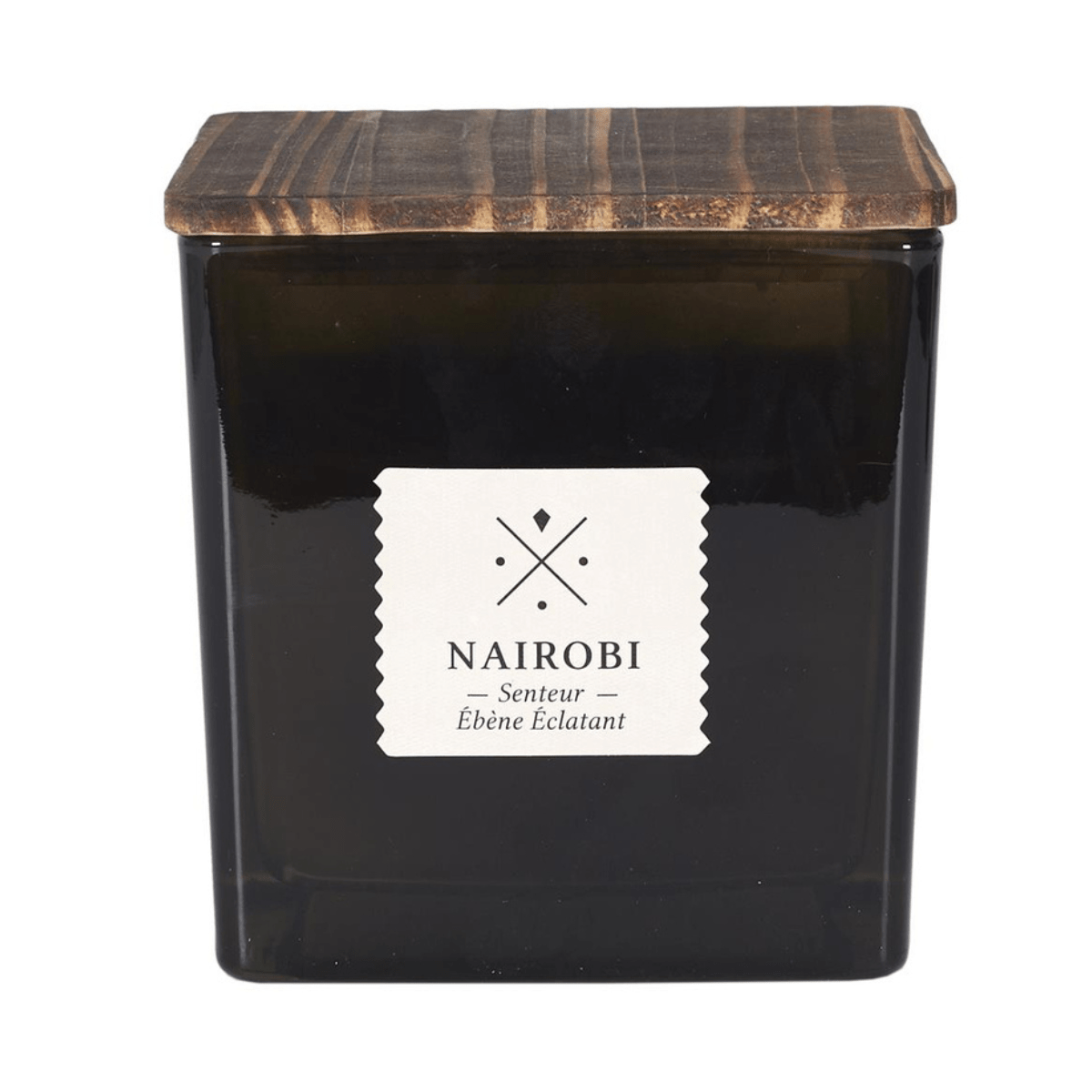Bougie parfumée carrée Africa Noir - Nairobi