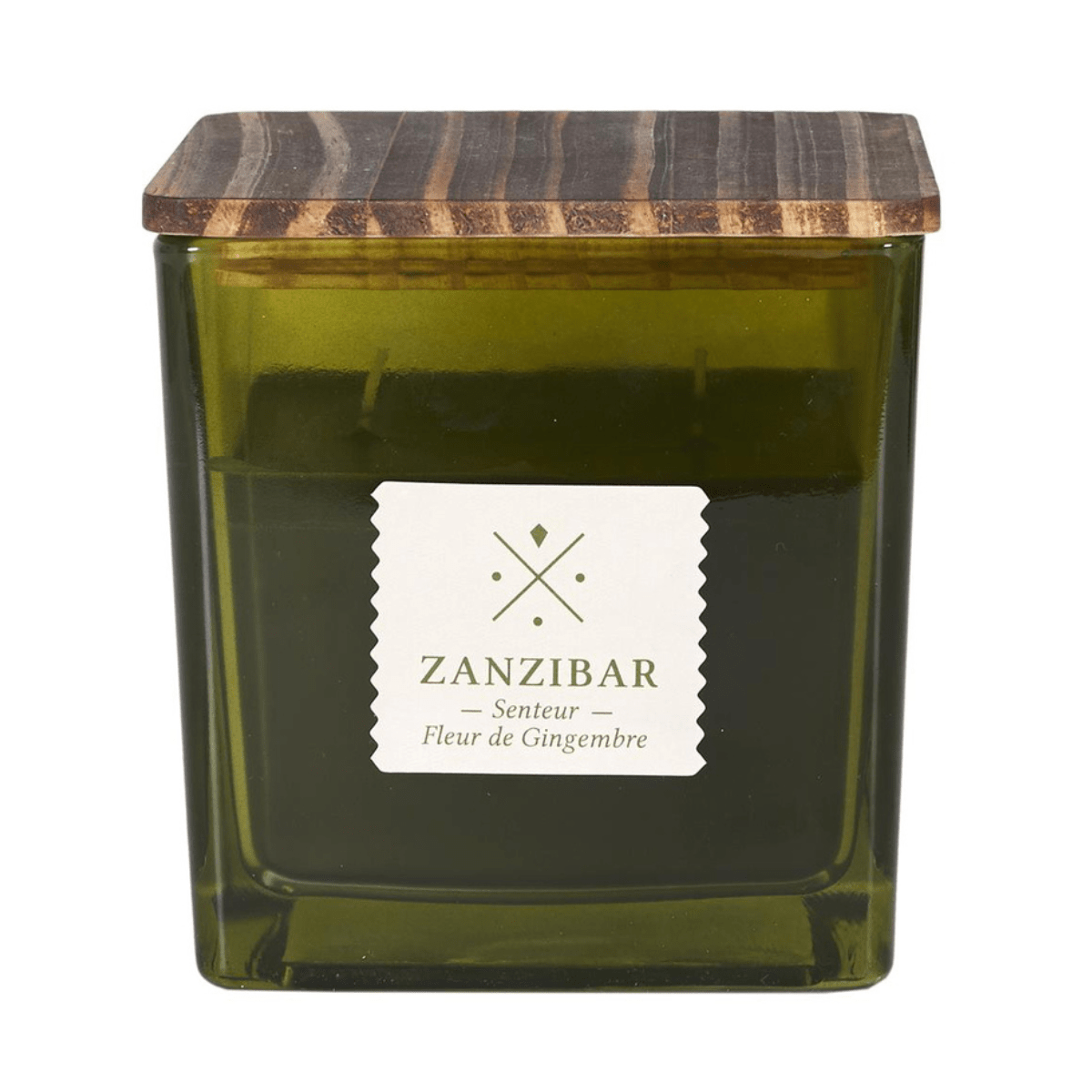 Bougie parfumée carrée Africa Vert - Zanzibar