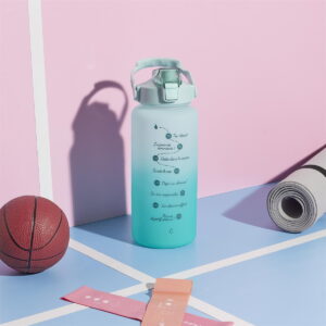 Bouteille motivation graduée 2L Teresane Vert