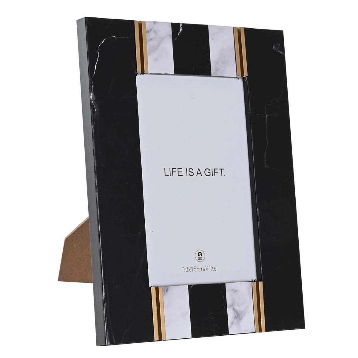 Cadre photo bois et métal Moujanas 10x15cm